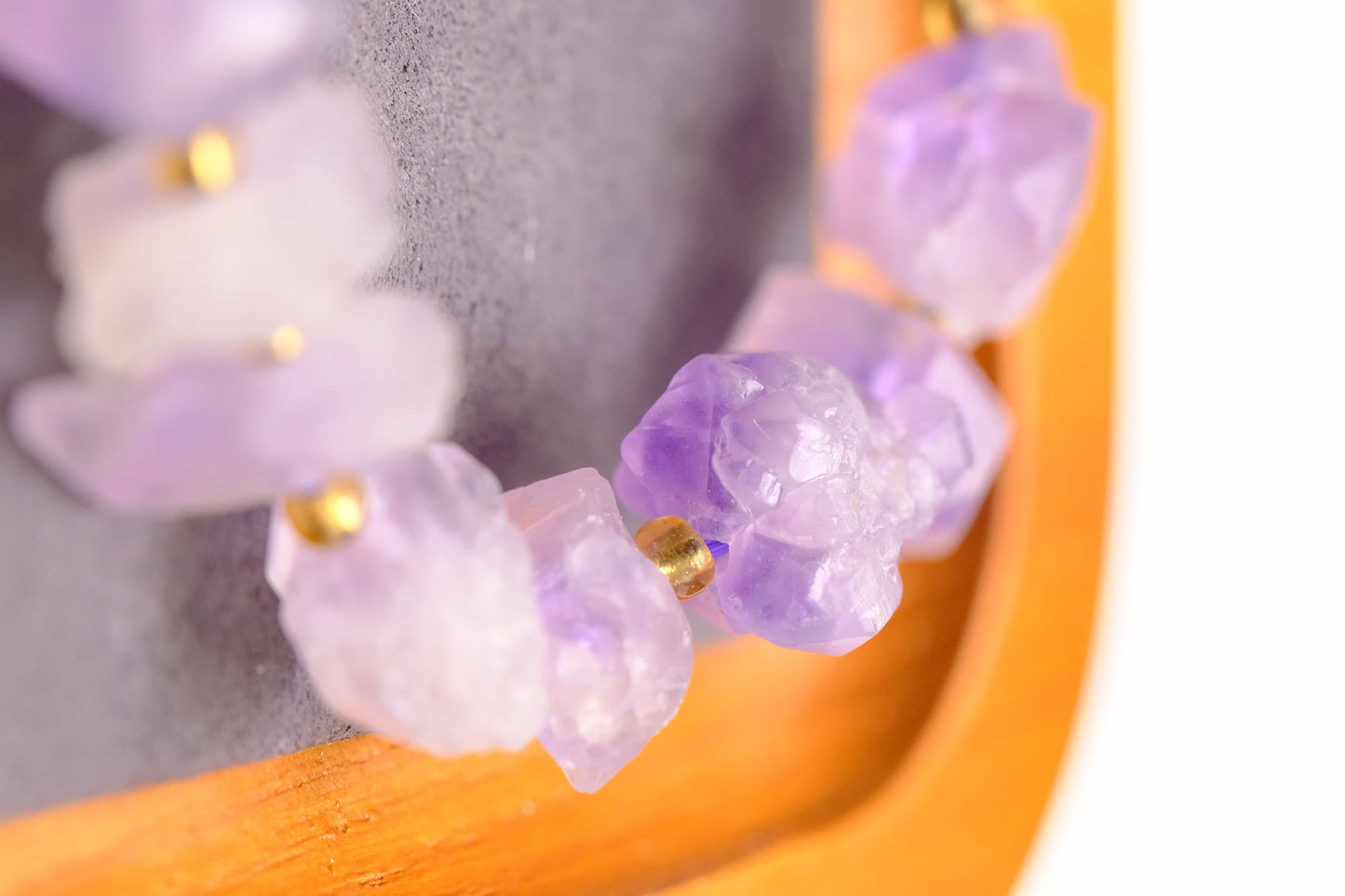 Amethyst and Rose Quartz Chunky Bracelet
