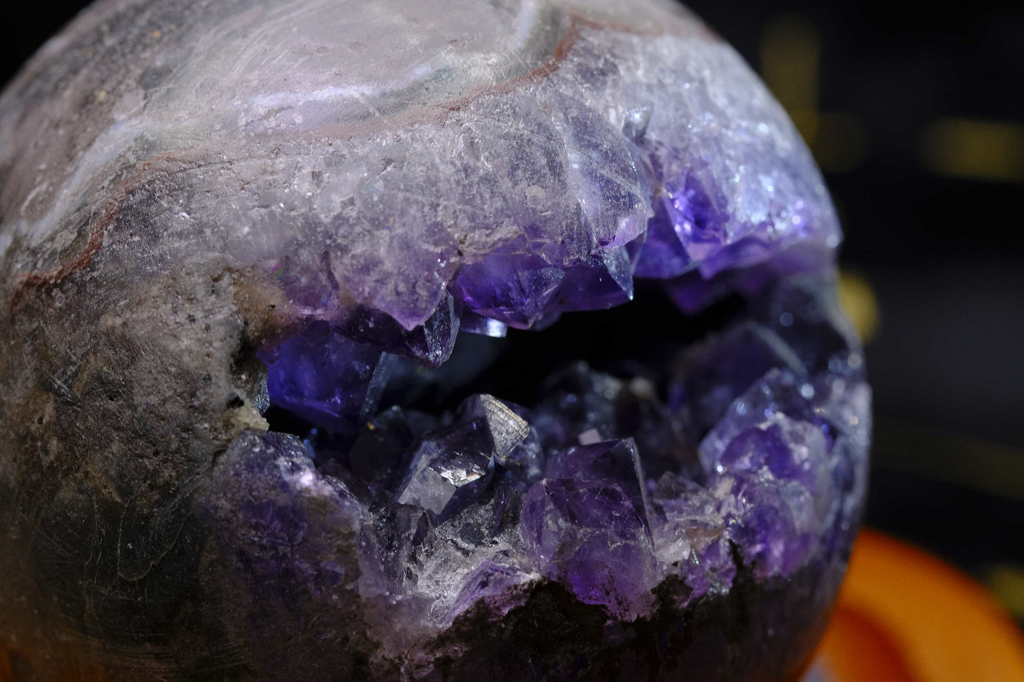 Amethyst Geode Sphere