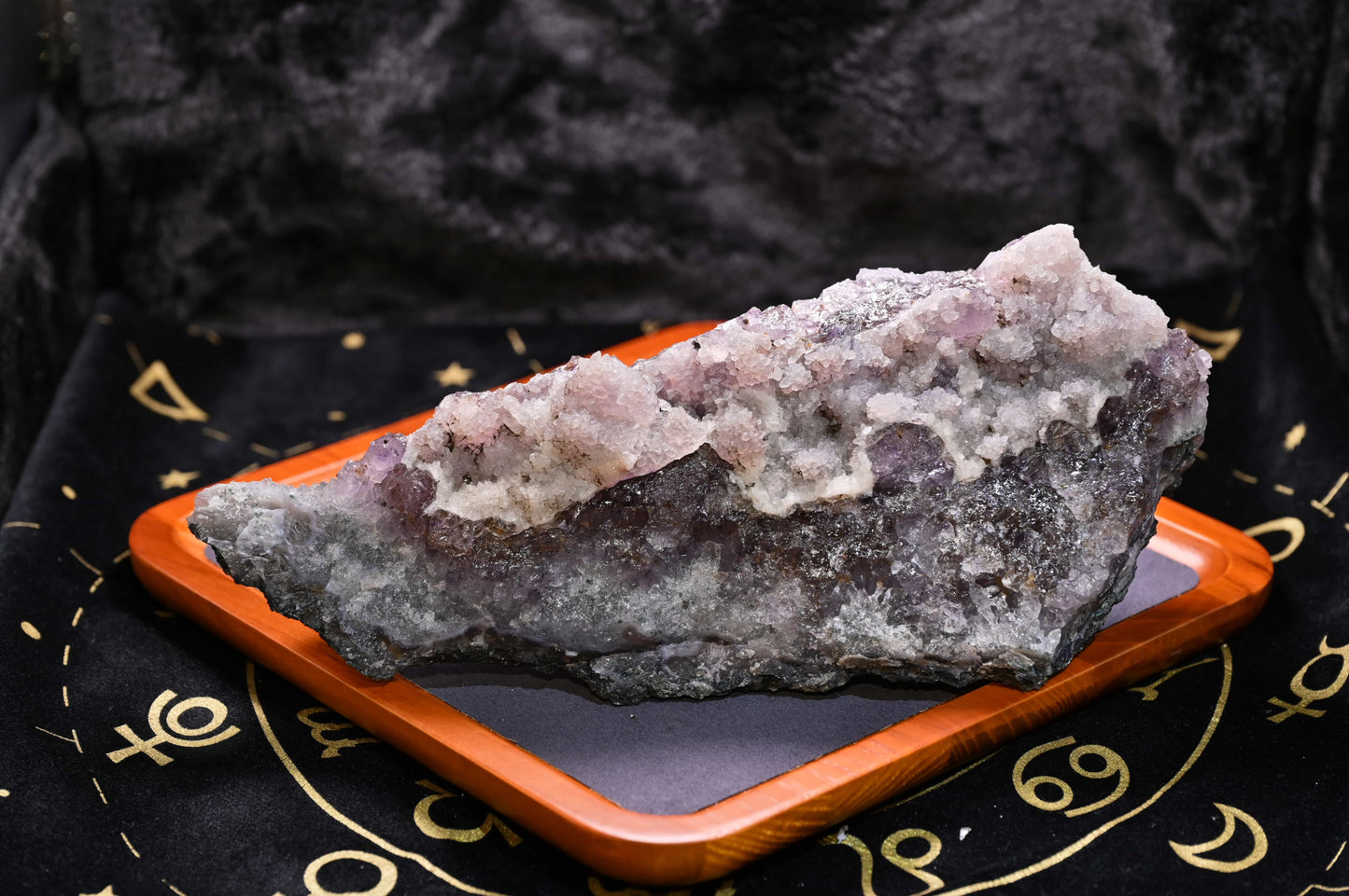 Natural Amethyst Crystal Cluster - With Associated Ore