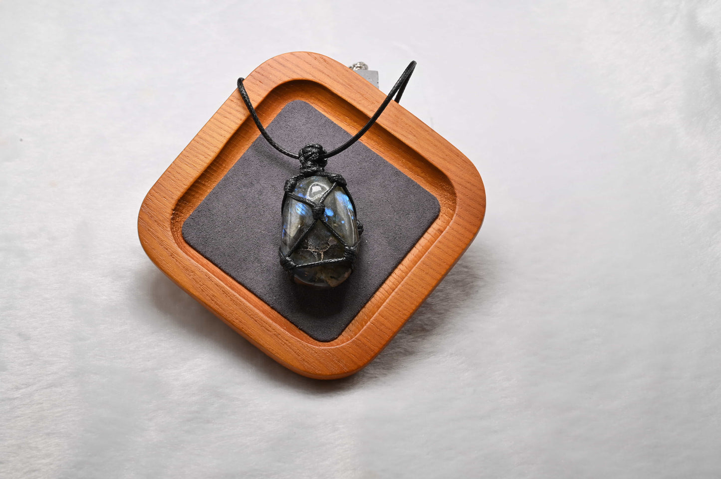 Labradorite Wrapped Pendant Necklace