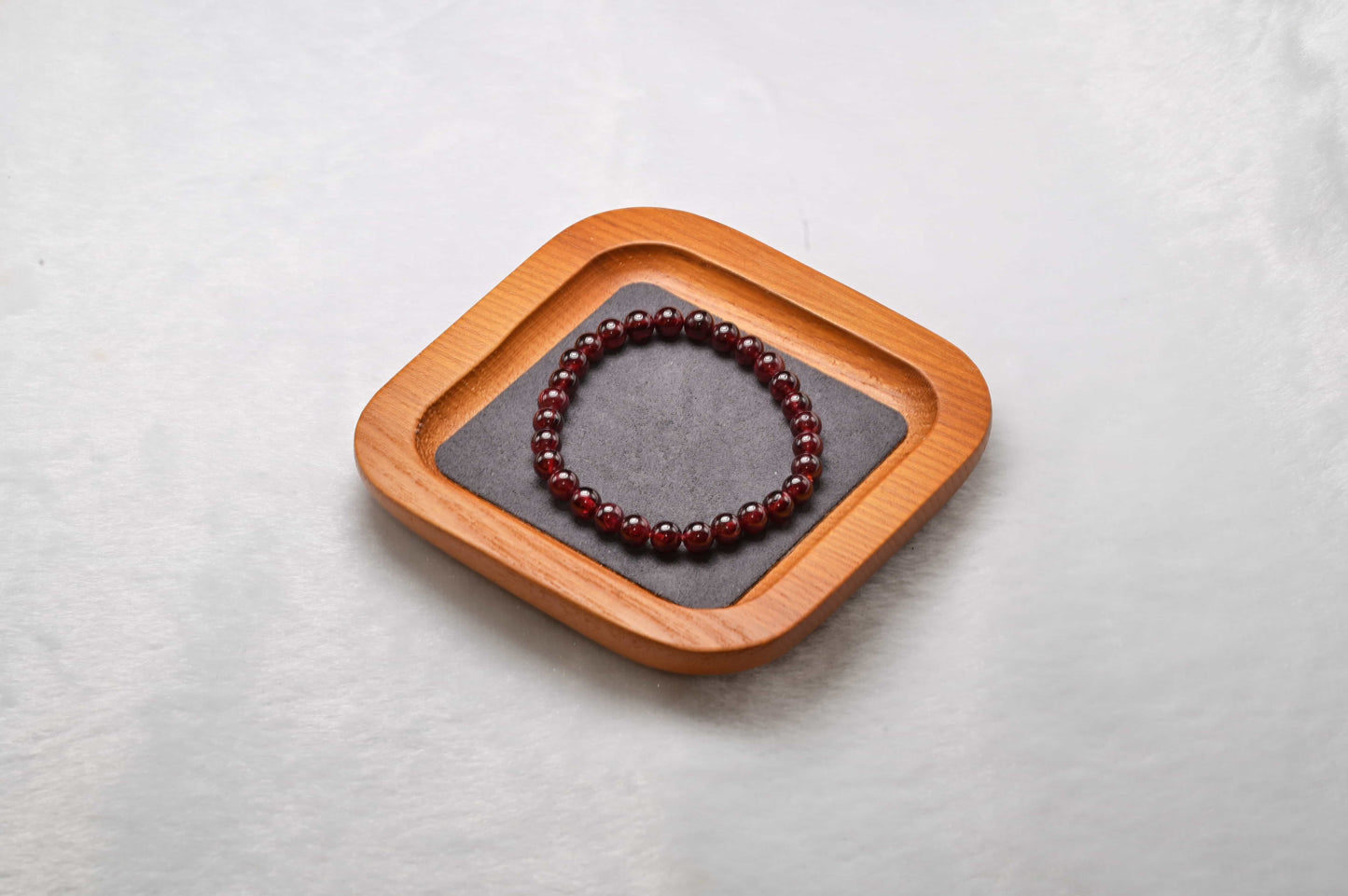 Garnet Bead Bracelet