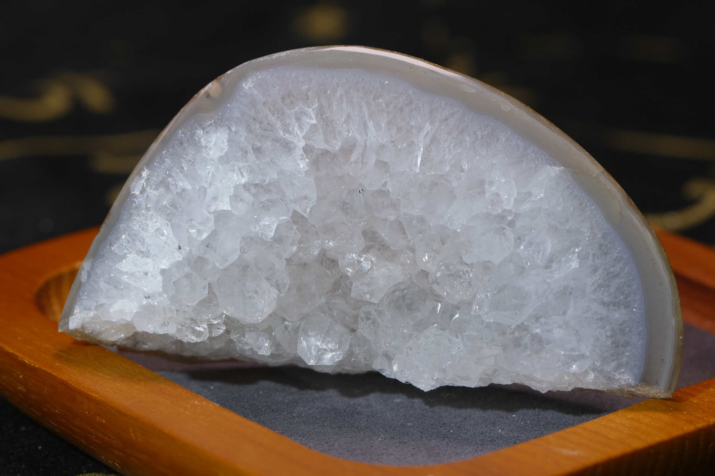 Natural Quartz Geode - Half