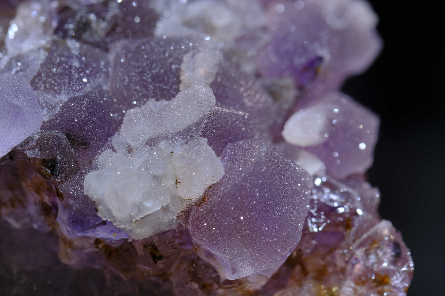 Natural Amethyst Crystal Cluster - With Associated Ore