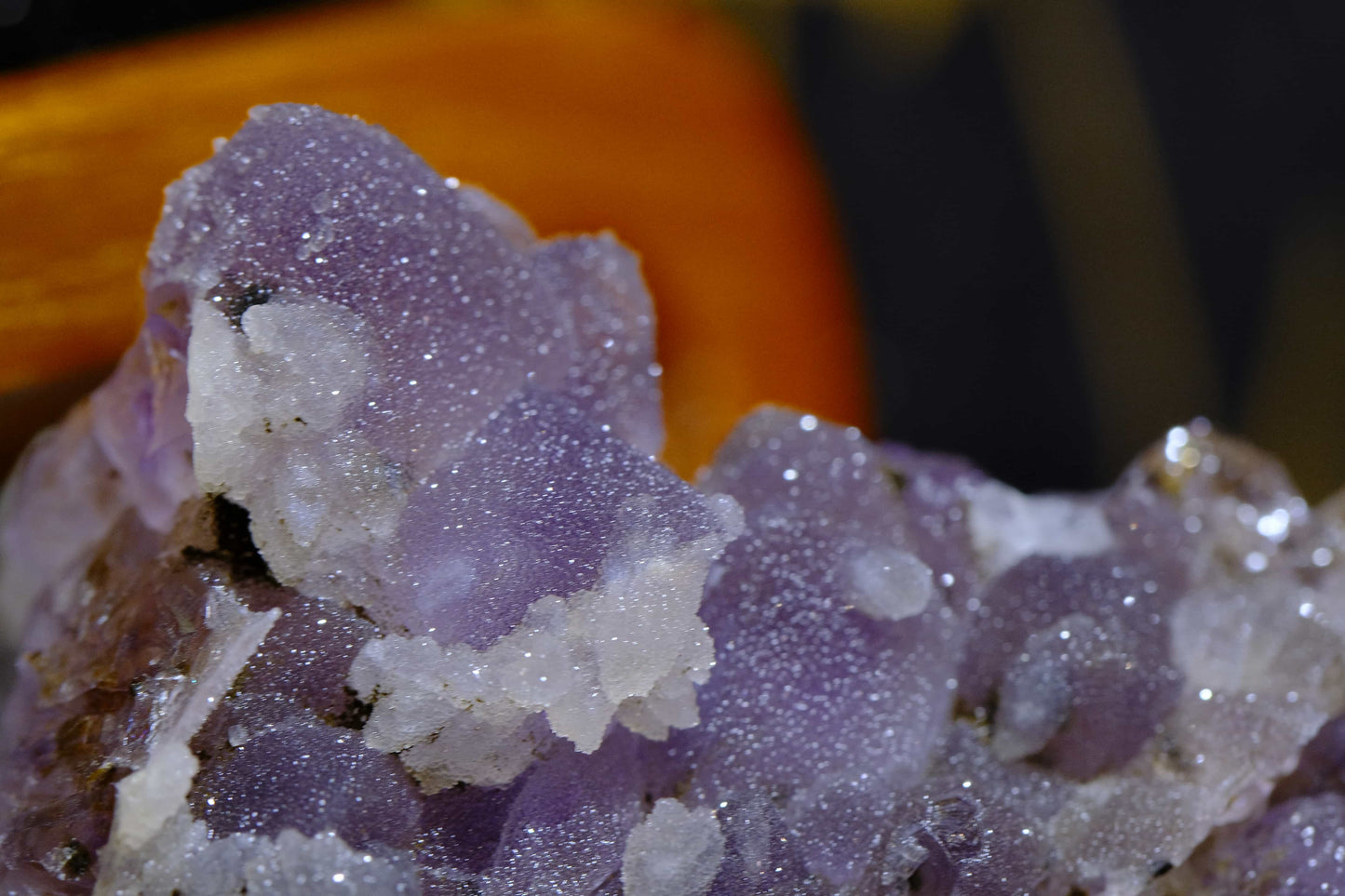 Natural Amethyst Crystal Cluster - With Associated Ore