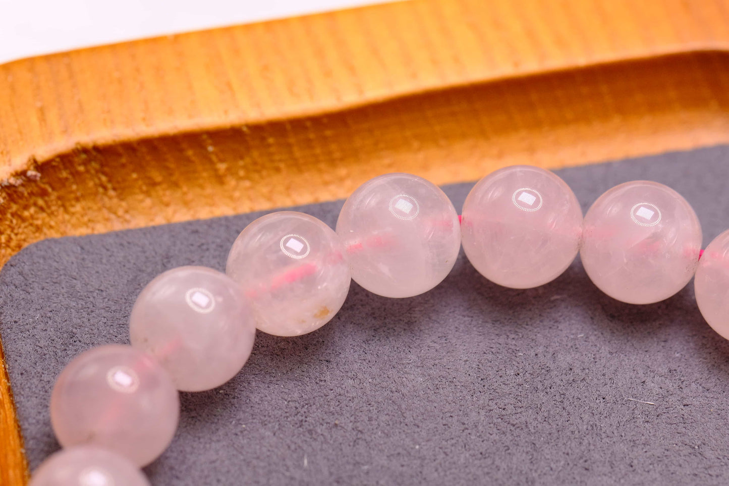 Natural Rose Quartz Beaded Bracelet