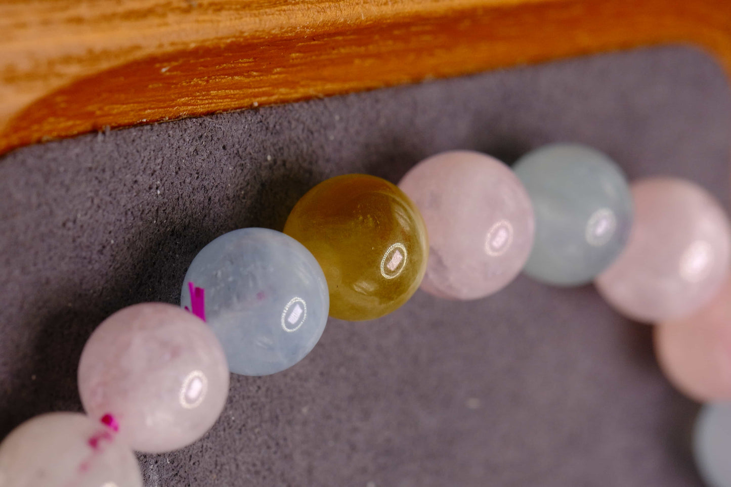 Natural Multicolor Morganite Beaded Bracelet