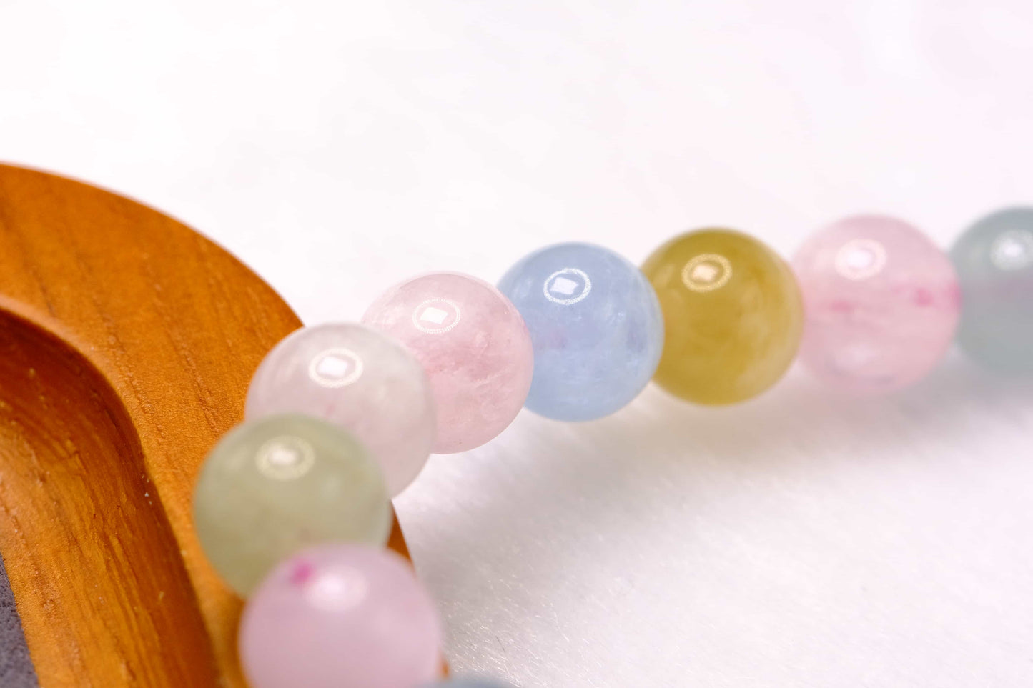 Natural Multicolor Morganite Beaded Bracelet