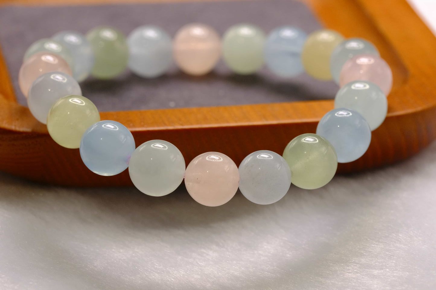 Natural Multicolor Morganite Beaded Bracelet