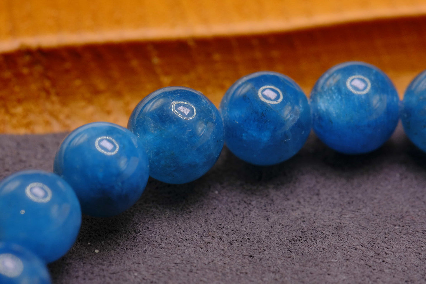 Natural Blue Fluorite Beaded Bracelet