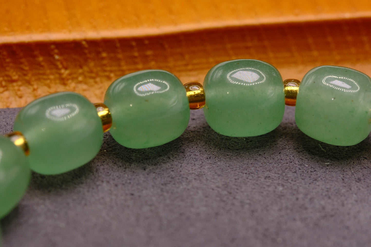 Natural Green Aventurine Beaded Bracelet