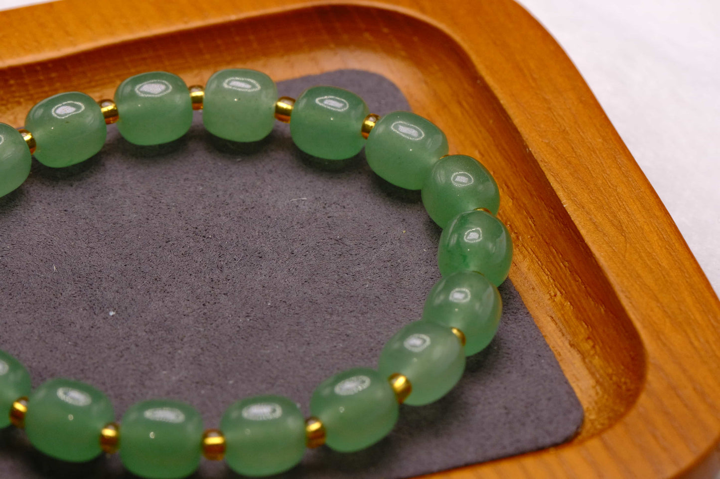 Natural Green Aventurine Beaded Bracelet