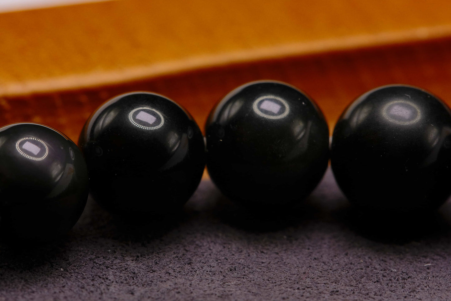 Natural Dark Blue Sandstone Beaded Bracelet