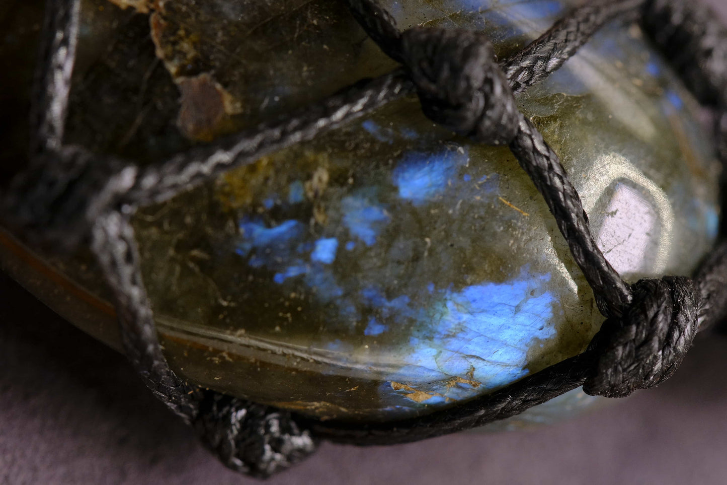 Labradorite Wrapped Pendant Necklace