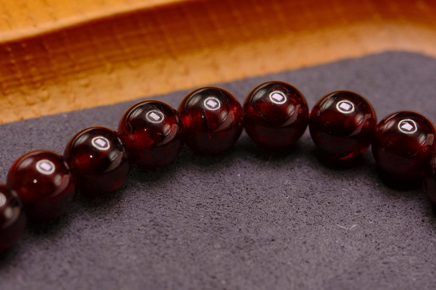 Garnet Bead Bracelet