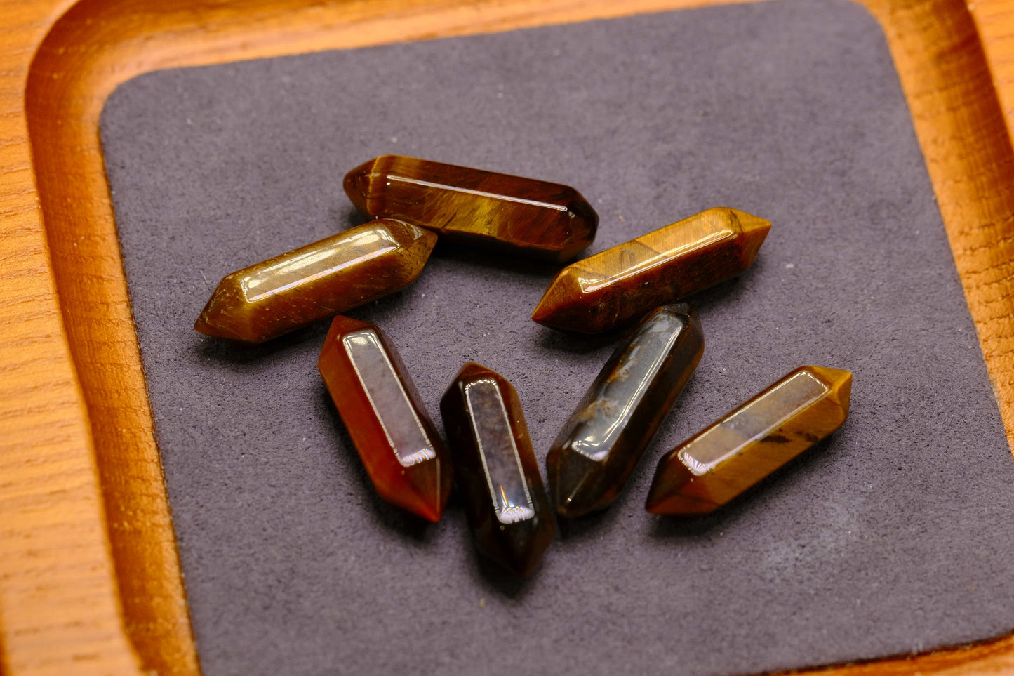 Tiger's Eye Points - Polished