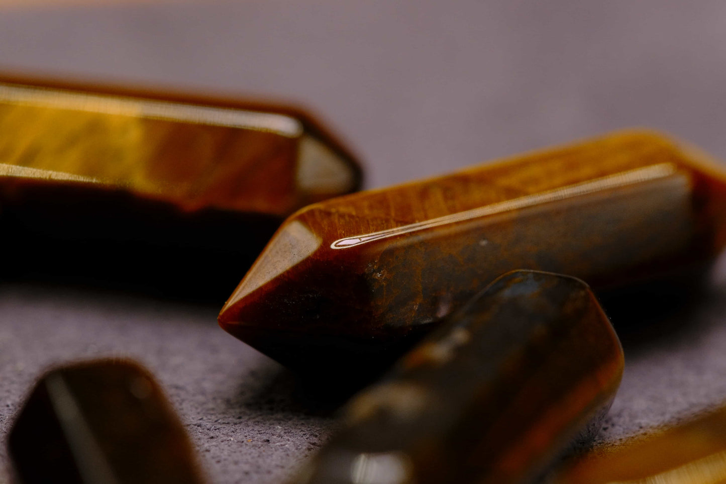 Tiger's Eye Points - Polished