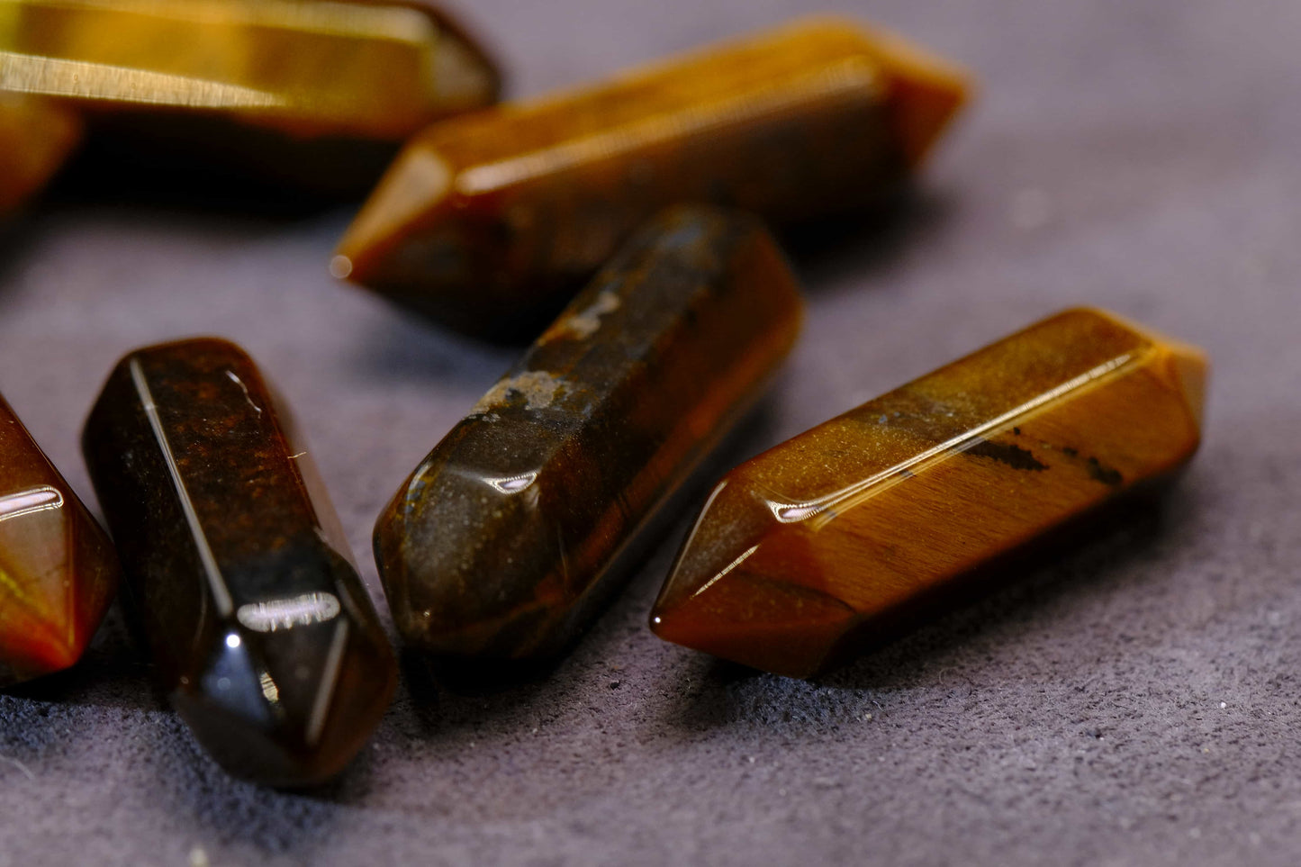 Tiger's Eye Points - Polished