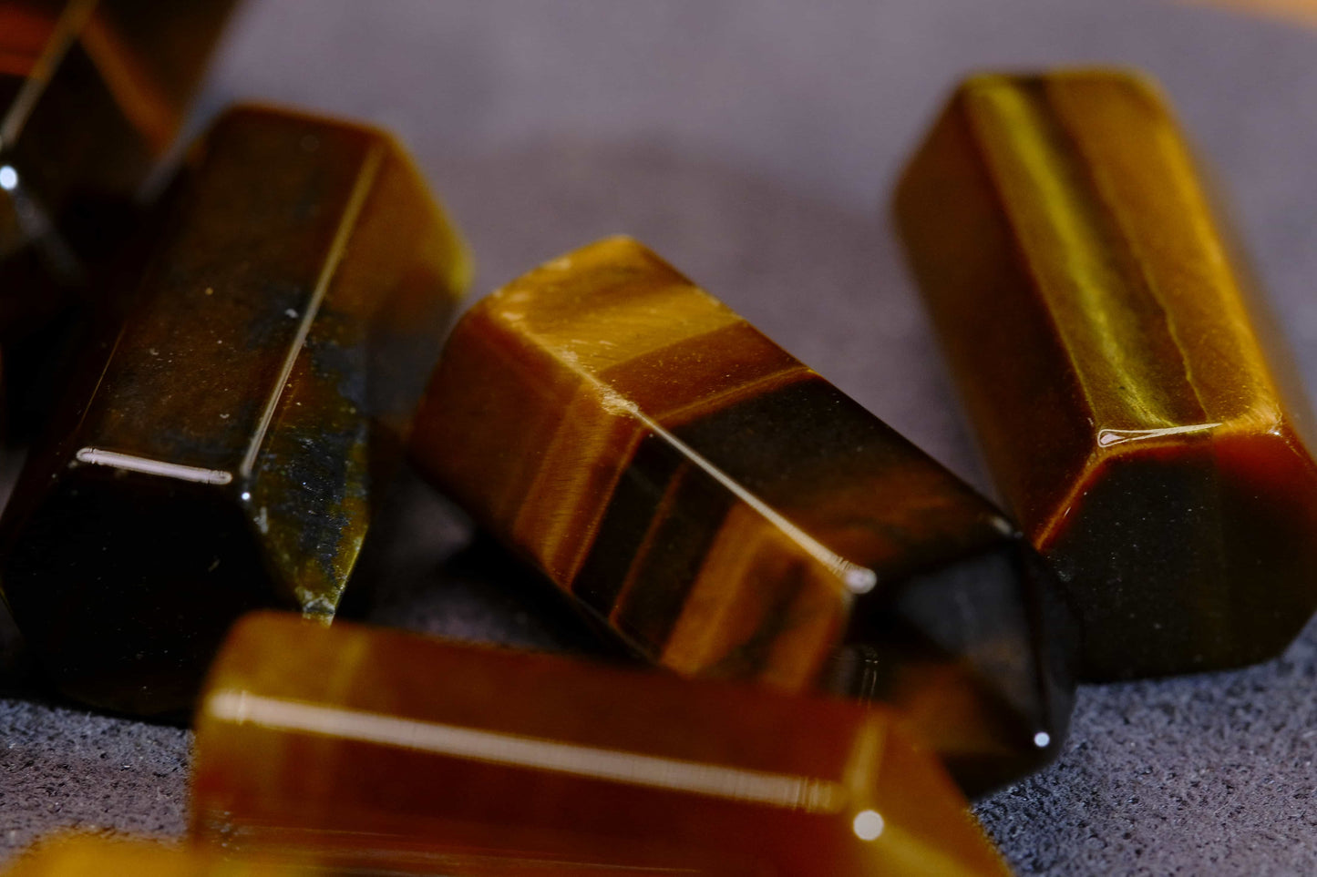 Tiger's Eye Points - Polished